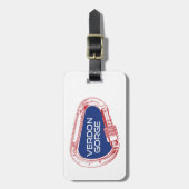 Étiquette À Bagage Verdon Gorge France Escalade Rock Carabiner (Devant Vertical)