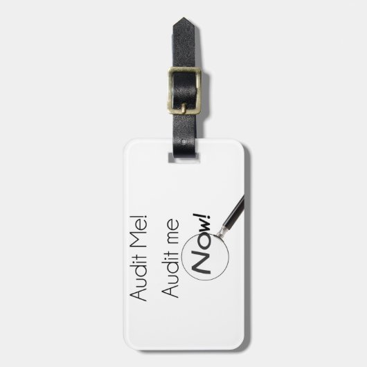 Étiquette À Bagage Vérifie-moi ! (Devant Vertical)