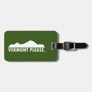 Étiquette À Bagage Vermont s'il vous plaît