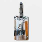 Étiquette À Bagage Verre de bière à la microbrasserie (Dos Vertical)