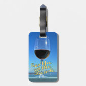 Étiquette À Bagage Verre d'Oceanside de merlot (Dos Vertical)