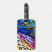Étiquette À Bagage Verre teinté, Tiffany - style, (Dos Vertical)