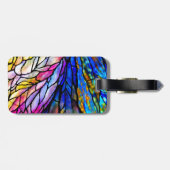 Étiquette À Bagage Verre teinté, Tiffany - style, (Dos horizontal)