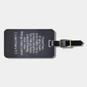 Étiquette À Bagage Vers de bible de 5h17 de 2 Corinthiens (Devant horizontal)