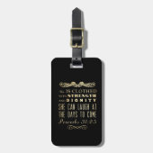 Étiquette À Bagage Vers scriptural chrétien de bible - 31:25 de (Devant Vertical)