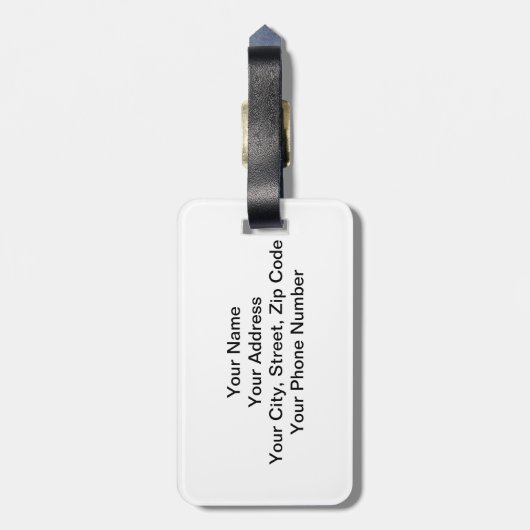 Étiquette À Bagage Versailles vintage (Dos Vertical)