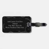 Étiquette À Bagage Verse de la Bible Amour, Noir/Rouge (Dos horizontal)