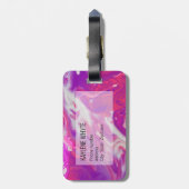 Étiquette À Bagage Verser acrylique Abstrait (Dos Vertical)