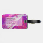 Étiquette À Bagage Verser acrylique Abstrait (Dos horizontal)