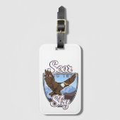 Étiquette À Bagage Versez dans le logo Sky (Devant Vertical)