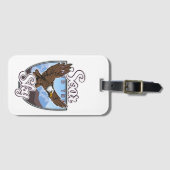 Étiquette À Bagage Versez dans le logo Sky (Devant Horizontal)