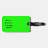 ÉTIQUETTE À BAGAGE VERT DRÔLE QUE VOUS NE RESSEMBLEZ PAS À MON (Dos horizontal)