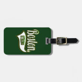 Étiquette À Bagage VERT irlandais fort de Boston (Devant horizontal)