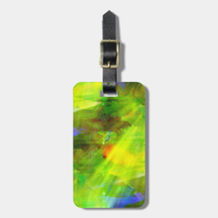 Étiquette À Bagage vert sans couture abstrait d'arrière - plan de