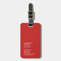 Vertical Rouge tendance minimaliste Élégant Simple