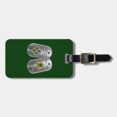 Étiquette À Bagage Vétéran de la 4e division d'infanterie (Devant horizontal)