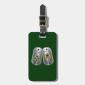 Étiquette À Bagage Vétéran de la 4e division d'infanterie (Devant Vertical)