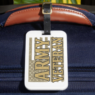 Étiquette À Bagage Vétéran de l'armée