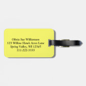 Étiquette À Bagage Vétérinaire - empreintes de pattes sur mon coeur (Dos horizontal)