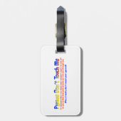 Étiquette À Bagage Veuillez ne pas me toucher (Dos Vertical)