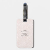 Étiquette À Bagage Vibe naturelle (dos personnalisable) (Dos Vertical)