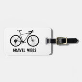 Étiquette À Bagage Vibes de gravier Cyclisme (Devant horizontal)