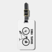 Étiquette À Bagage Vibes de gravier Cyclisme (Devant Vertical)