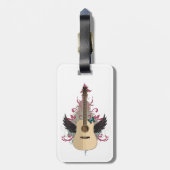 Étiquette À Bagage Vibes de guitare (Dos Vertical)