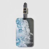 Étiquette À Bagage Vibes de plage stylées Abstrait (Devant Vertical)