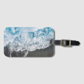 Étiquette À Bagage Vibes de plage stylées Abstrait (Devant Horizontal)