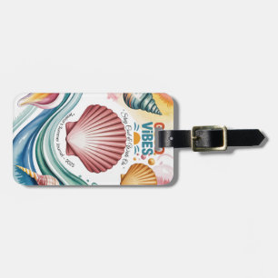 Étiquette À Bagage Vibes d'été Carnet tropical
