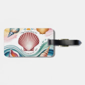 Étiquette À Bagage Vibes d'été Carnet tropical (Dos horizontal)