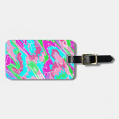 Étiquette À Bagage Vibes d'été chaudes Abstraites (Devant horizontal)