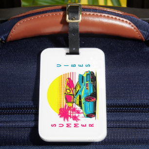 ÉTIQUETTE À BAGAGE VIBES D'ÉTÉ DE MIAMI GT