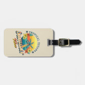 Étiquette À Bagage Vibes d'été - Saut tropical (Devant horizontal)