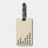 Étiquette À Bagage Vibes d'été - Saut tropical (Dos Vertical)