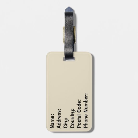 Étiquette À Bagage Vibes d'été - Saut tropical (Dos Vertical)