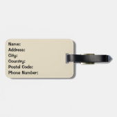 Étiquette À Bagage Vibes d'été - Saut tropical (Dos horizontal)