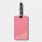 Étiquette À Bagage Vibes rétro colorées (Dos Vertical)