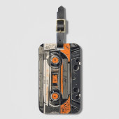 Étiquette À Bagage Vibes rétro - Mixtape (Devant Vertical)