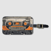 Étiquette À Bagage Vibes rétro - Mixtape (Devant Horizontal)