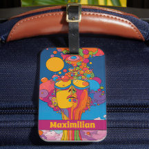 Vibrant Psychedelic Pop Art Conception rétro Super
