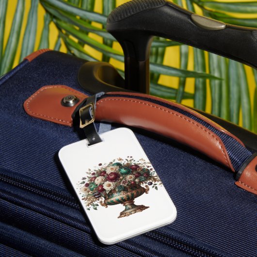 Étiquette À Bagage Victorian Bavaria Floral Vase (Insitu Rectoal 1)