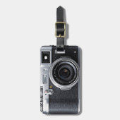 Étiquette À Bagage vieil appareil-photo (Devant Vertical)