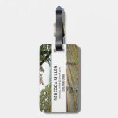 Étiquette À Bagage Vieille clôture sur une ferme (Dos Vertical)