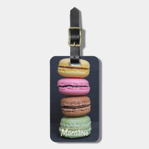 Étiquette À Bagage Viennoiseries Macaron pour le cadeau de dent sucré
