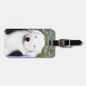 Étiquette À Bagage Vieux anglais Sheepdog Puppy Peinture - Chien Art (Devant horizontal)