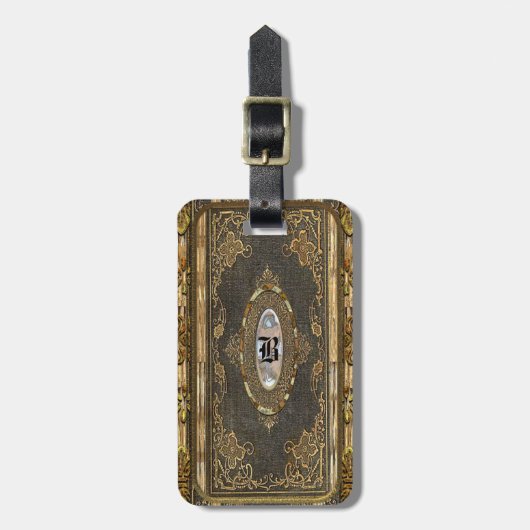 Étiquette À Bagage Vieux Monde bloqué victorien (Devant Vertical)