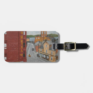 Étiquette À Bagage Vieux port Glasgow avec l'horloge de ville