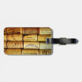 Étiquette À Bagage Vignoble Vignoble Cork Collage (Dos horizontal)